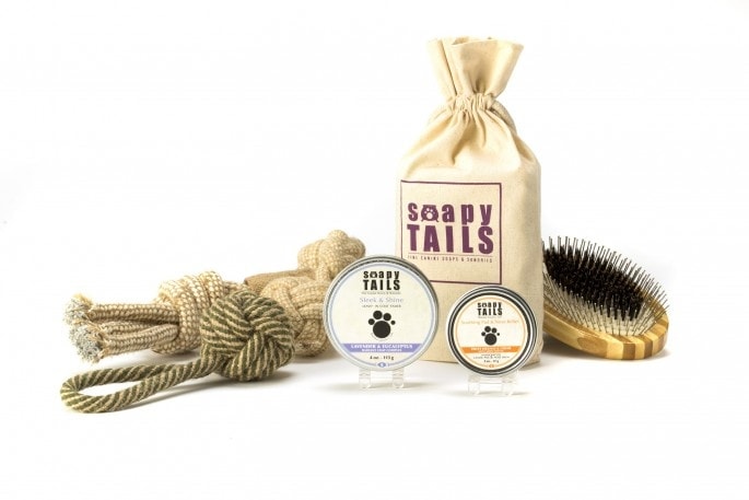 Soapy Tails Groom & Go Dog Gift Set