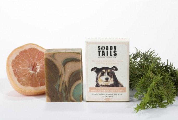 cedar and pink grapefruit soap