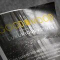 Custom silver PET foil label sample with Good Mood luxurious votives printed artwork for candle product