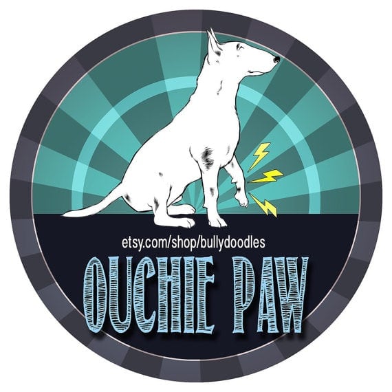 ouchie paw label