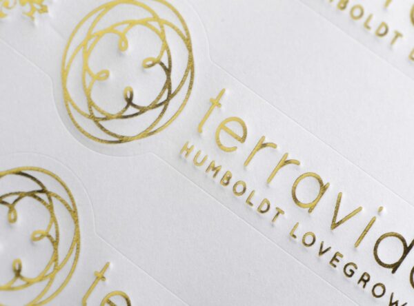 _DSC1305 Embossing with foil gold foil stamp