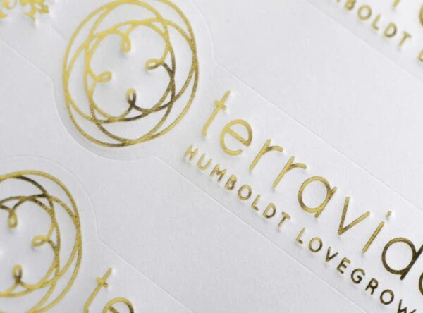 _DSC1305 Embossing with foil gold foil stamp