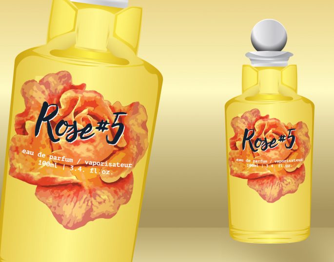 Inkable Label Co. - Perfume sample - Custom Spot UV labels