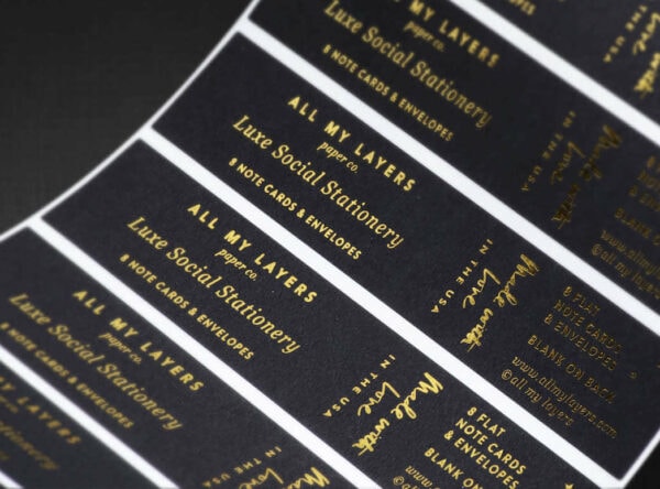 Custom Foil Stamped Labels