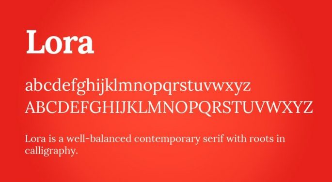 Lora Free Font - Inkable Label Co Free Packaging Design Resource