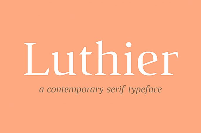 Luthier Free Font - Inkable Label Co Free Packaging Design Resource