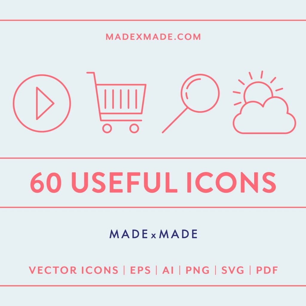 Made by Made Line Icons - Free Packaging Design Resource - Inkable Label Co.