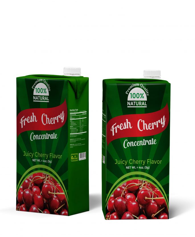 Fresh cherry mockup image
