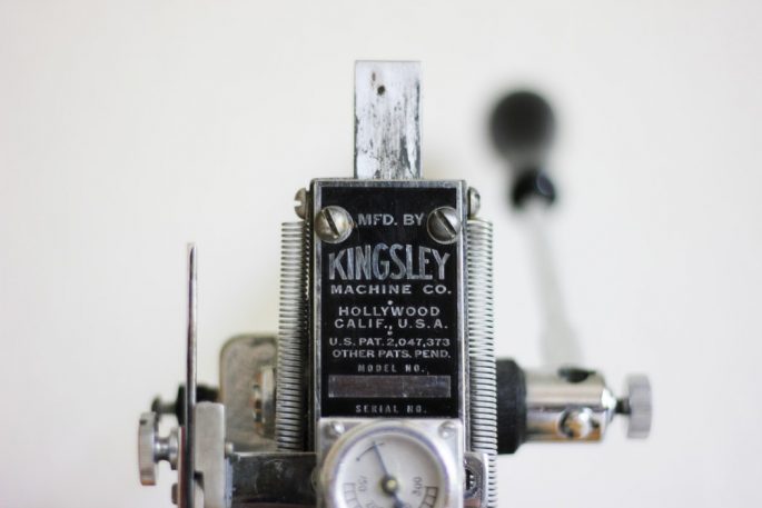 Kingsley Machine Co Foil Stamping Machine