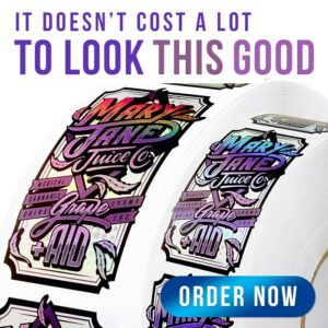 700x700 Ad banner printing custom holographic labels
