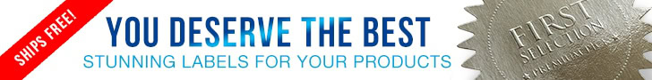 horizontal ad banner printing custom embossed labels