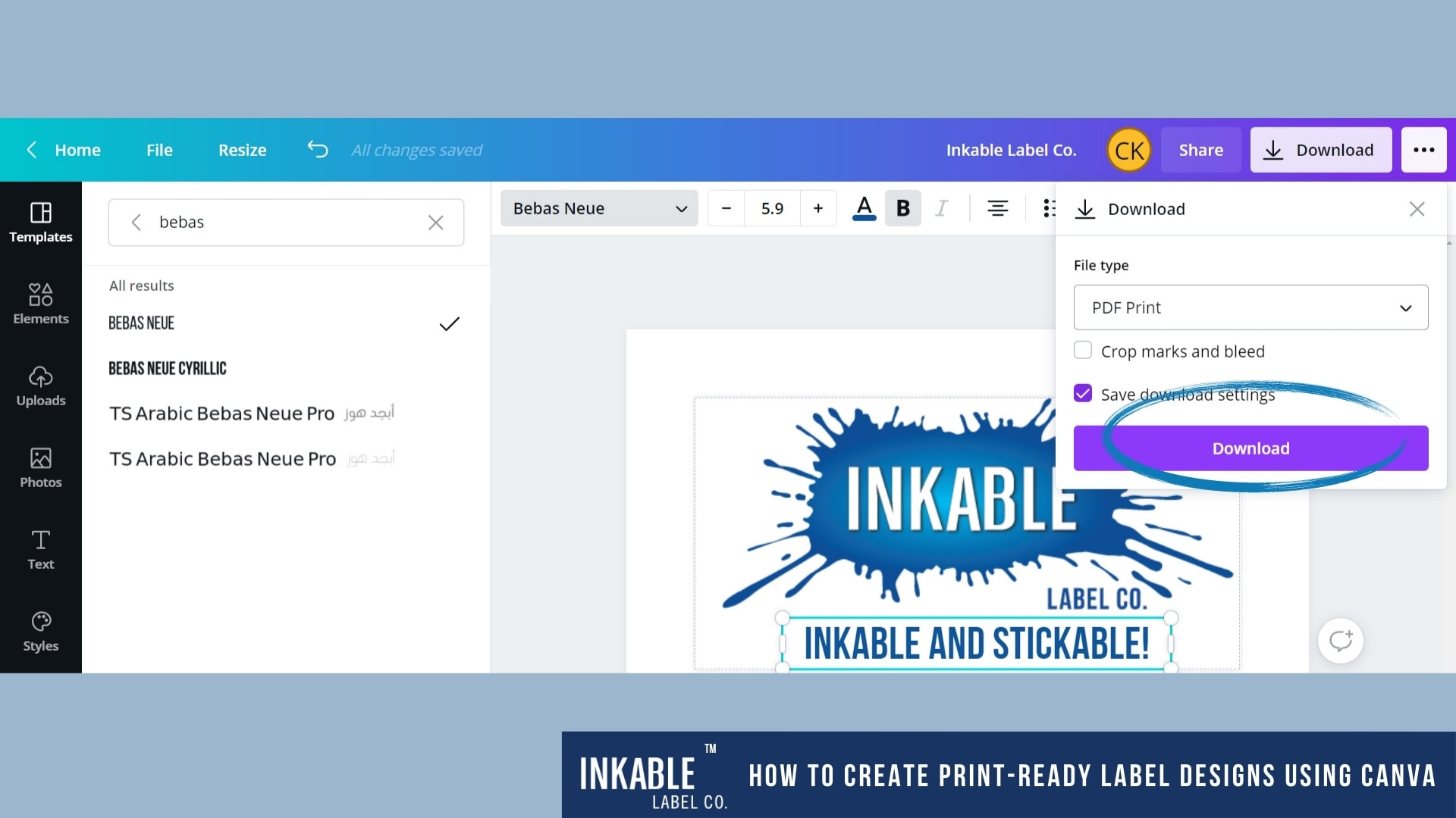 How to Create Print-Ready Designs in Canva Step 11