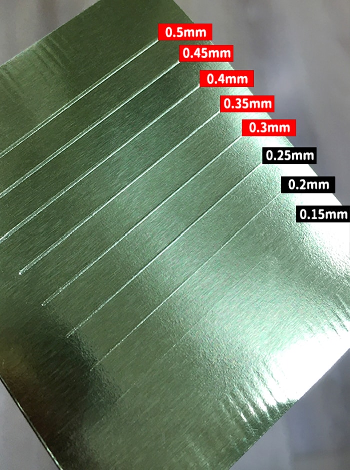 Printing Custom Embossed Labels - Embossing Tips and Tolerances Image