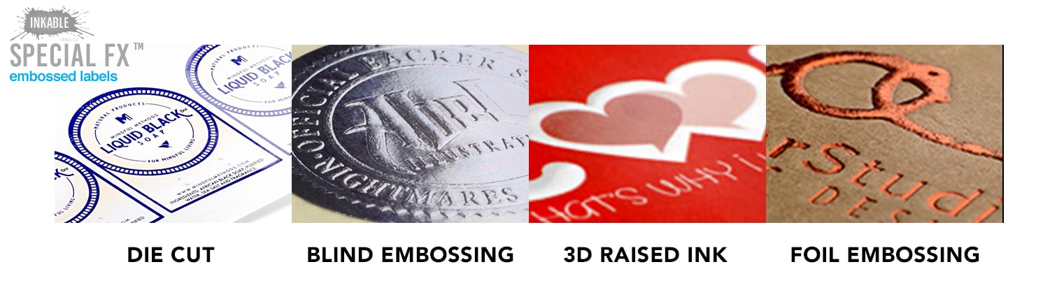 Special FX finishing for embossed labels
