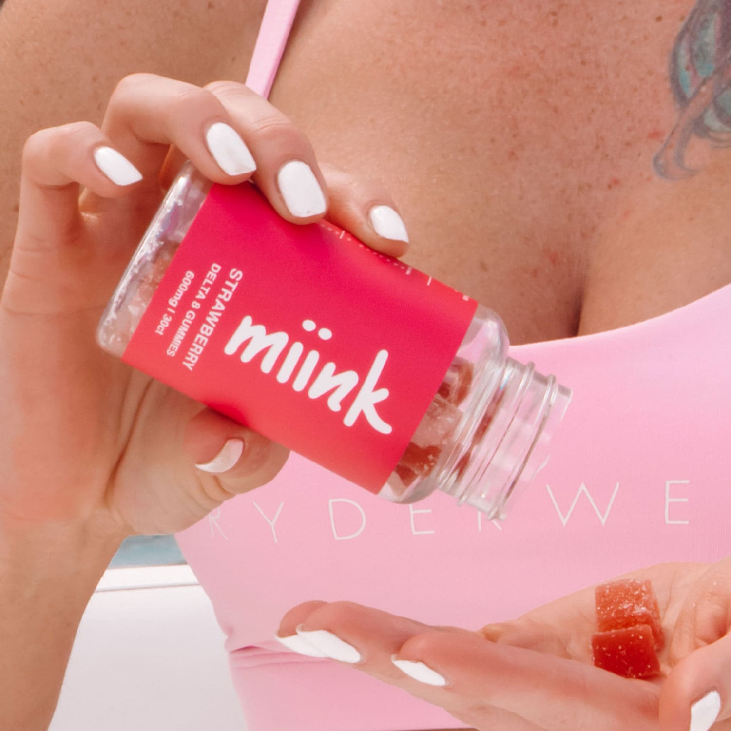 Miink Strawberry Delta8 gummies
